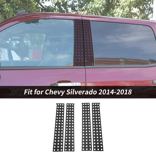 Window Pillar Post Panel Trim Cover For Chevy Silverado/GMC Sierra 2014-2018 Accessories | CheroCar