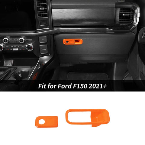 Co-pilot Storage Box Handle Cover Trim Bezels For Ford F150 2021+ Accessories | CheroCar