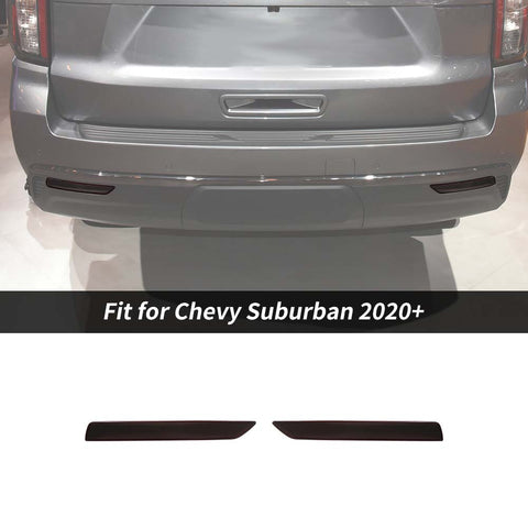 Rear Fog Light Lamp Trim Cover For Chevy Suburban 2020+/Tahoe/GMC Yukon 2021+ Smoked Black Accessories | CheroCar