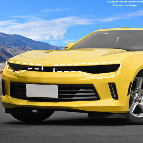 For 2019+ Chevy Camaro Smoket Black Front Headlight Panel Cover Trim