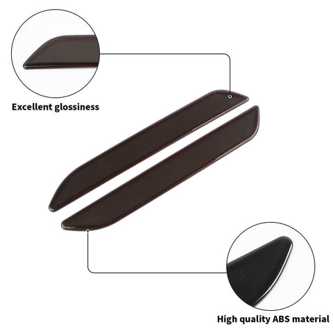 For 2015-2023 Ford Mustang Smoked Black Wheel Eyebrow Light Cover Trim Bezel