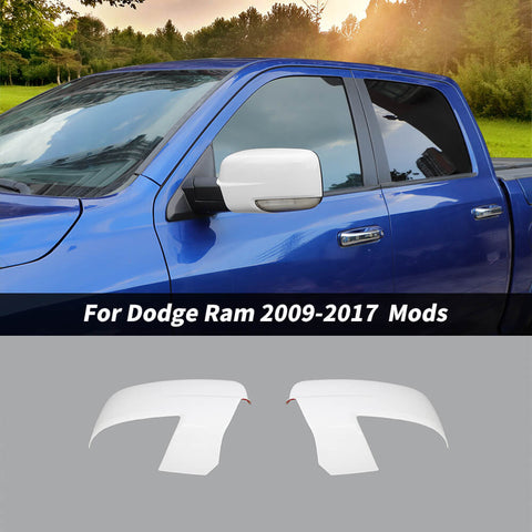 For 2011-2017 Dodge Ram Side Rear-view Mirror Cover Trim Decor Black