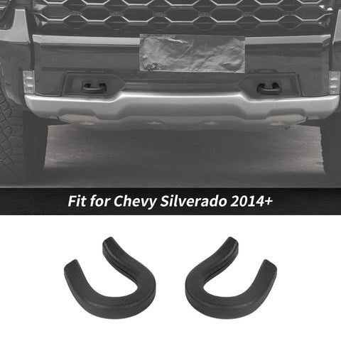 For 2014+ Chevy Silverado/GMC SIERRA Front Trailer Bumper Track Tow Hook Protector Cover