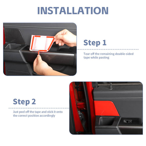 For 2021+ Ford F150 4 Door Inner Armrest Panel Decor