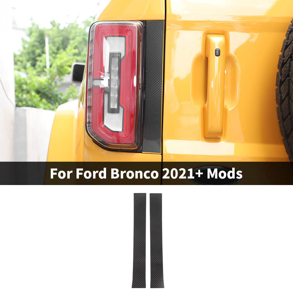 For 2021+ Ford Bronco Tail Light Side Decal Stickers Rear Taillight Trim Decal Cover（2 pcs）