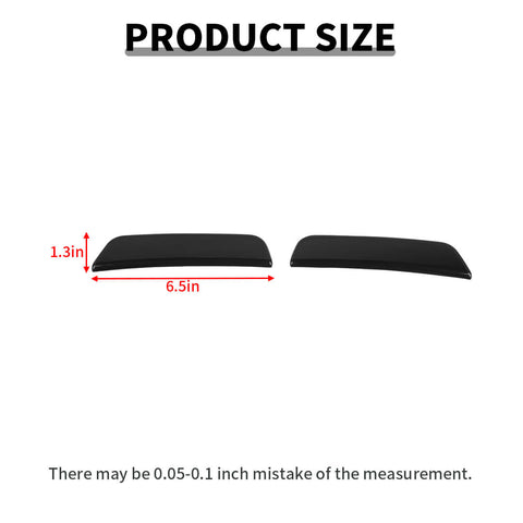 For 2024+ Dodge Durango Smoked Black Front Wheel Eyebrow Light Cover Trim Frame