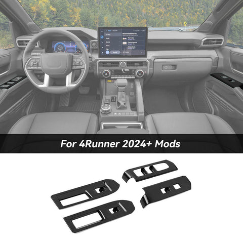 For 2024+ Toyota 4Runner Window Lift Panel Trim Decoration
