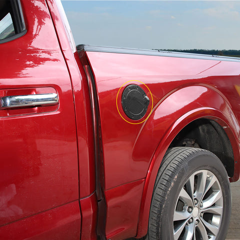 For 2015-2020 Ford F150 Exterior Door Fuel Tank Cover Filler Gas Cap Trim