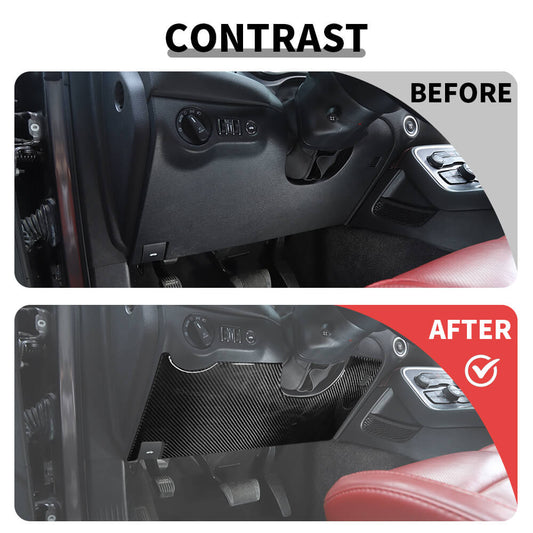 For 2015+ Dodge Challenger Central Control Anti-kick Panel Trim Cover Decor Sticker