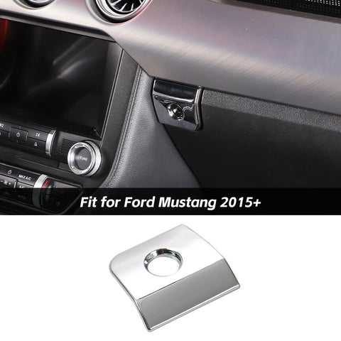 Dash Passenger Storage Box Switch Cover Bezel For Ford Mustang 2015+ Accessories | CheroCar