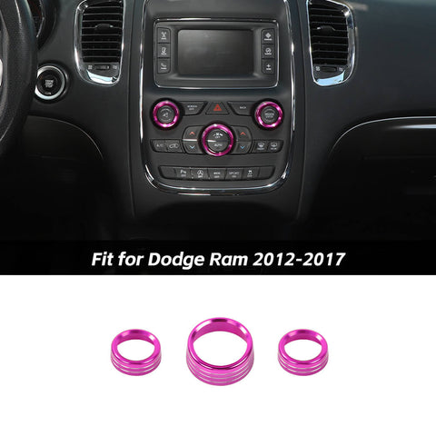 Air Conditioning Audio Switch Knob Cover Trim For Dodge Ram 2012-2017 Accessories | CheroCar