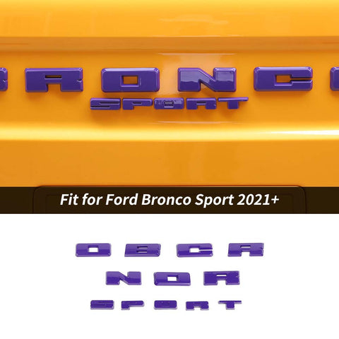 Rear Grille Logo Letters Decals Stickers Cover For Ford Bronco Sport 2021+ Accessories | CheroCar