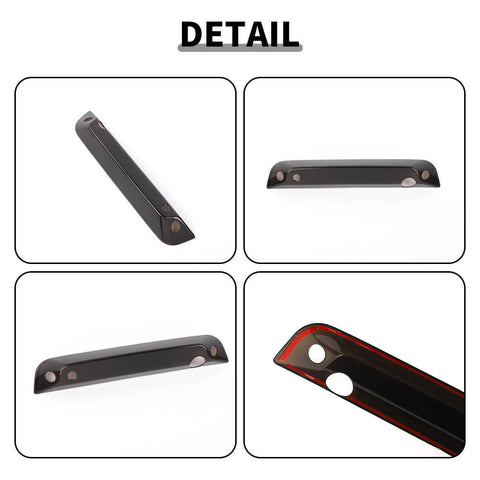 For 2018+ Dodge RAM Smoke Black Hight Brake Tail Light Cover Trim