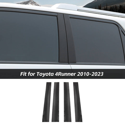 For 2010-2023 Toyota 4Runner Center B Pillar Window Protector Decor Cover Sticker Trim