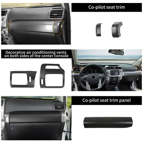 For 2010-2023 4Runner Interior Center Console Trim Cover Kit