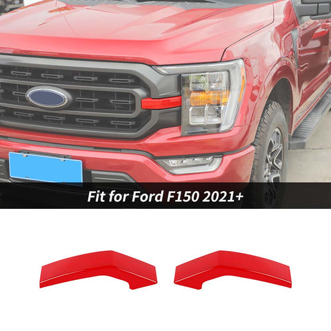 Front Bumper Grille Decor Cover Trim For Ford F150 2021+ Carbon Fiber｜CheroCar