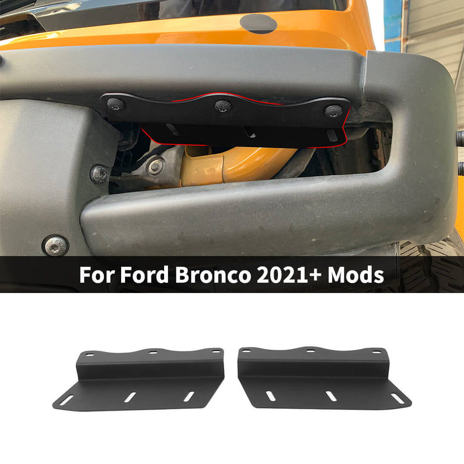 For 2021+ Ford Bronco Front Bumper LED Spotlight Lamp Light Bracket Stand Accessories (2 pcs)