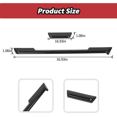 For 2022+ Chevy Silverado Interior Center Console Dash Panel Trim Overlay