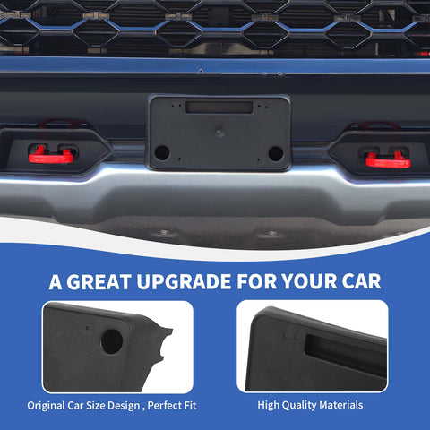 For 2022+ Chevy Silverado ZR2 Front Bumper License Plate Frame Bracket Holder