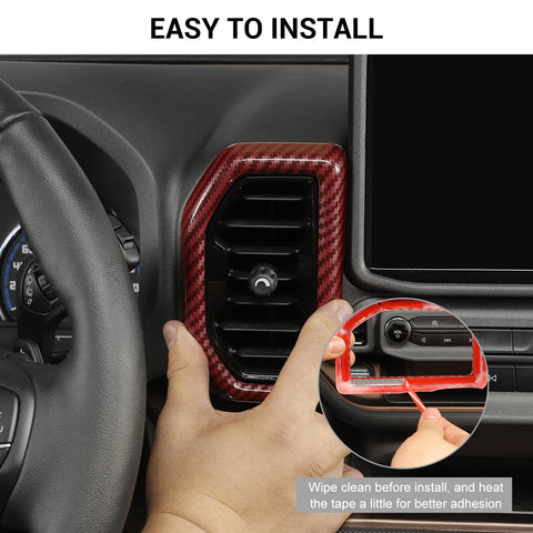 For 2021+ Ford Bronco Sport AC Air Vent Outlet Cover Trim Frame