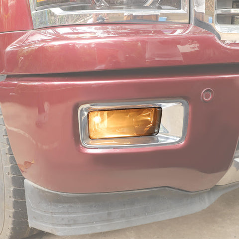 For 2014-2018 Chevy Silverado/GMC Sierra Smoked Front Fog Light Lamp Panel Cover Trim