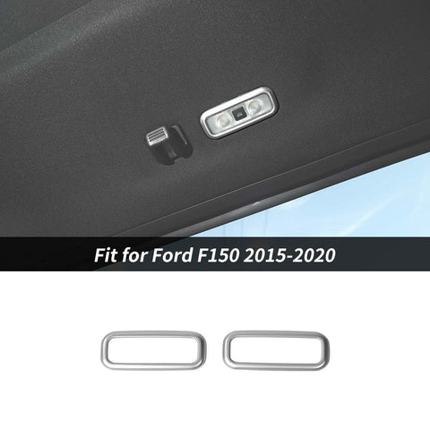 Rear Roof Reading Light Lamp Trim Bezel Decor For Ford F150 2015-2020 Accessories | CheroCar