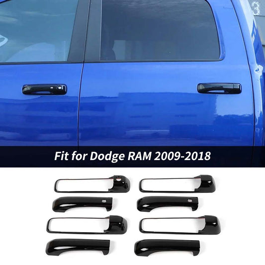 8 x Exterior Door Handles Trim Cover For Dodge RAM 2009-2018｜CheroCar