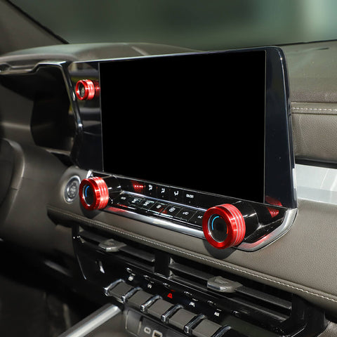 For 2024+ Chevy Colorado Center Console Dash GPS Knob Adjustment Ring Trim