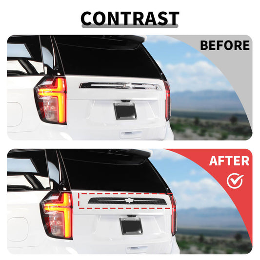 For 2021-2024 Chevy Suburban/Tahoe Rear Tailgate Decoration Strip Trim Cover