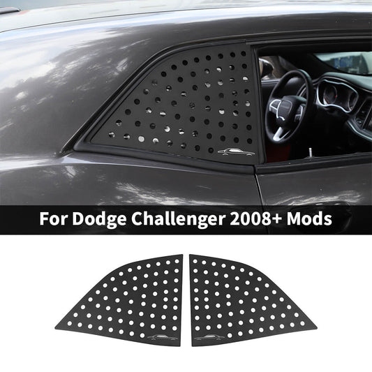 For 2008+ Dodge Challenger Side Rear Window Triangle Glass Cover Trim