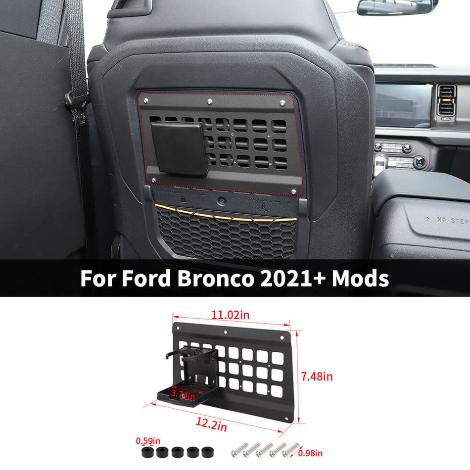 For 2021+ Ford Bronco Rear Seat Backseat Expansion Luggage Rack Cargo Shelf