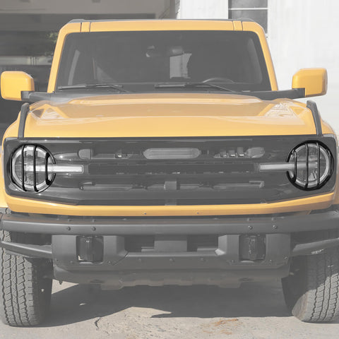 For 2021+ Ford Bronco Front Headlight Trim Cover Guard Protect