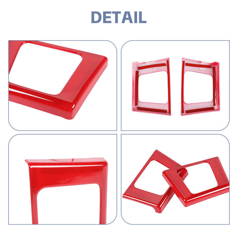 For 2021+ Ford F150 Rear Door Storage Compartment Trim Cover Decor Bezel