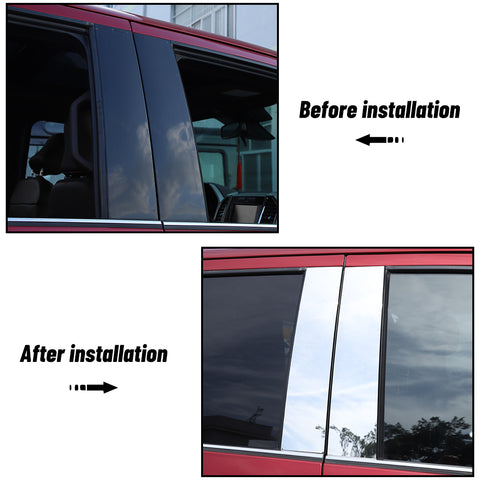 Stainless Steel Window Pillar Strip Trim For Ford F150 2015+｜CheroCar