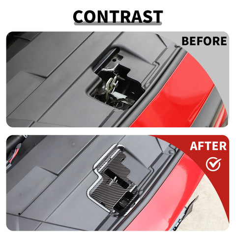 For 2024+ Ford Mustang Engine Hood Lock Bolt Gap Protect Cover Trim Cap Guards