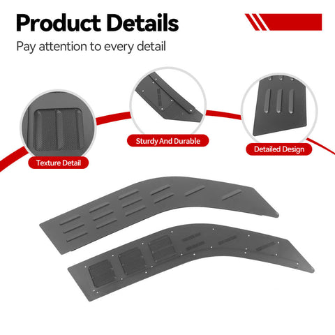 For 2021+ Ford Bronco Sport Front Rear Window Glass Louver Air Vent Outlet Panel