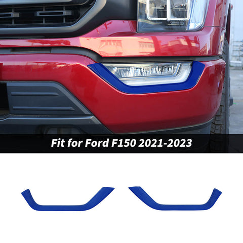 For 2021-2023 Ford F150 Front Fog Light Lamp Eyebrow Decor Cover Trim
