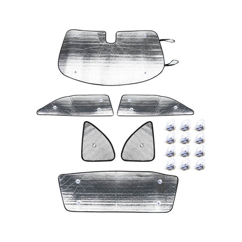 For 2009-2014 Dodge Challenger Car Window Sunshade Visors Full Set UV Block Cover