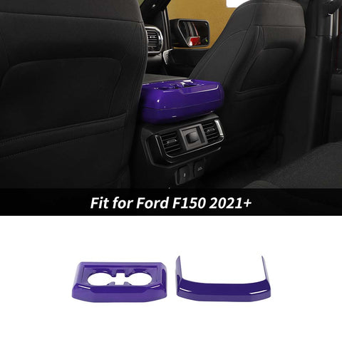 Interior Rear Cup Holder Panel Trim Cover For Ford F150 2021+ Accessories | CheroCar