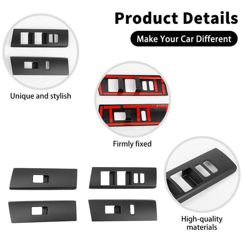 For 2010-2023 Toyota 4Runner Window Lift Switch Button Panel Cover Trim