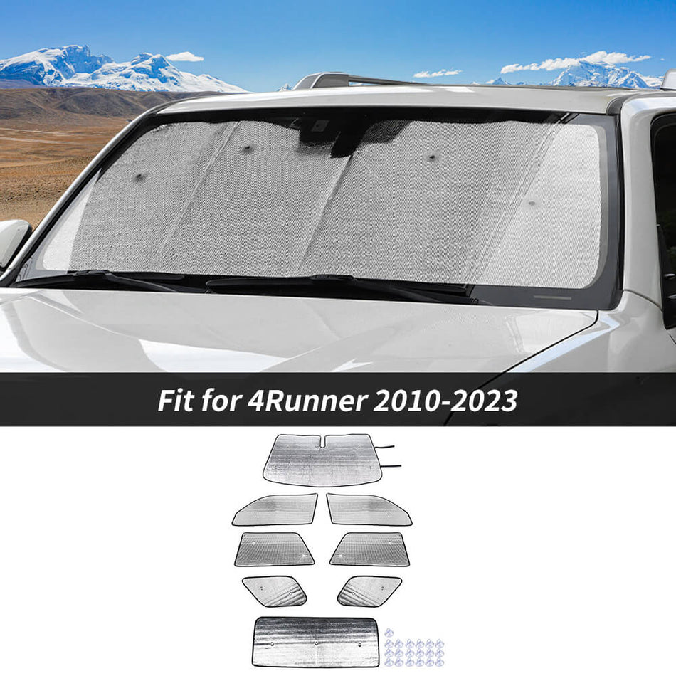 For 2010-2023 Toyota 4Runner 8 x Car Window Windshield Sunshade Sun Visor Cover