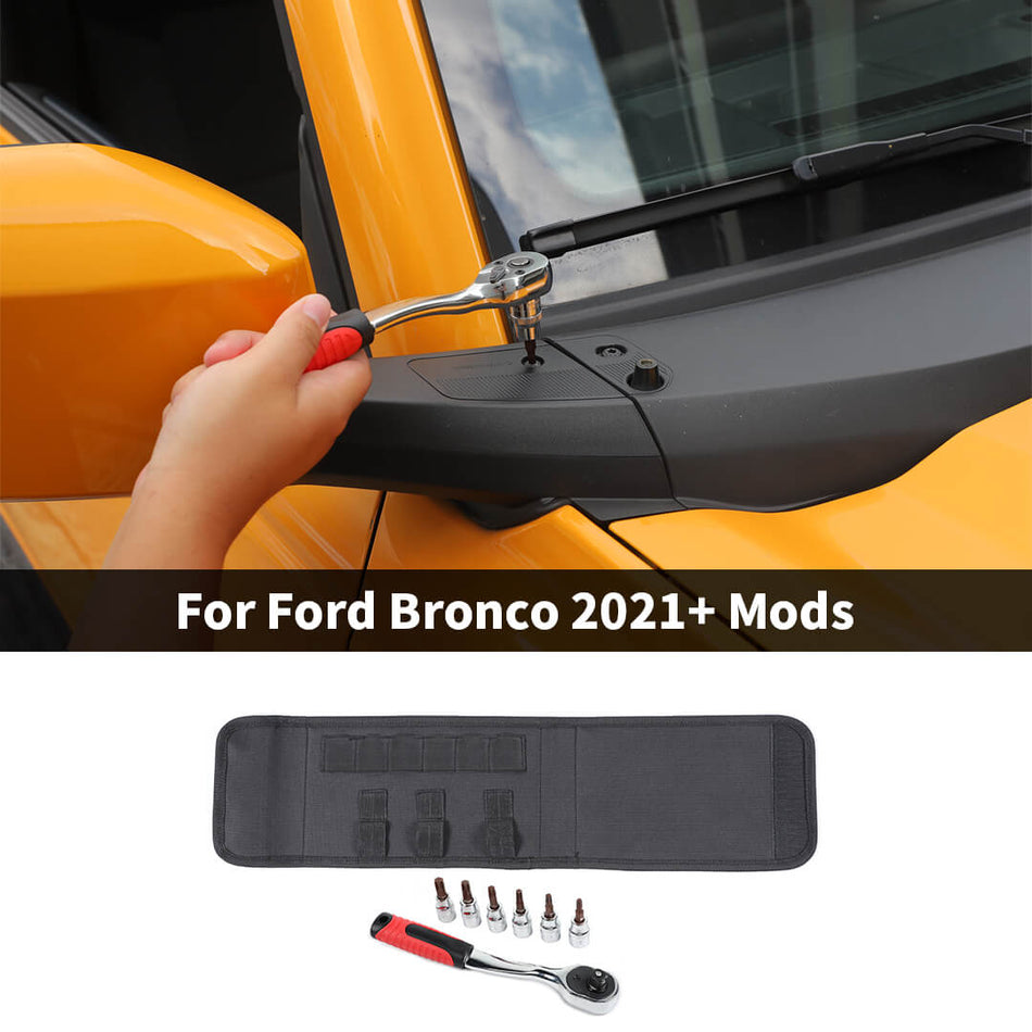 For 2021+ Ford Bronco Socket Wrench Kit Hardtop Door Removal Tool Kit（7 pcs）