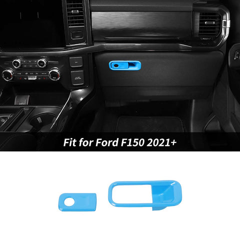 Co-pilot Storage Box Handle Cover Trim Bezels For Ford F150 2021+ Accessories | CheroCar