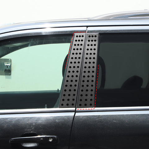 For 2011+ Dodge Durango Car Exterior Window Pillar Post Decor Trim Panel Accessories