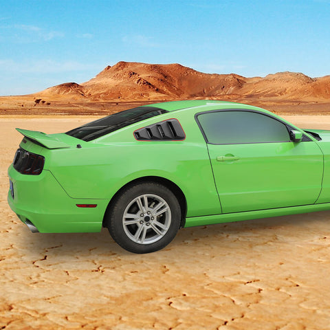 For 2010-2014 Ford Mustang Rear Side Window blinds Louvers Trim Cover