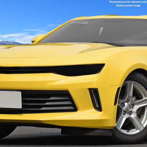 For 2019+ Chevy Camaro Smoket Black Front Headlight Panel Cover Trim