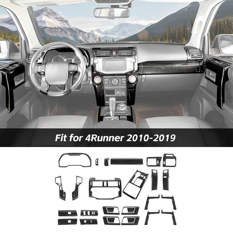 For 2010-2019 Toyota 4Runner 28 x Interior Dash Panel Decoration Cover Trims Kit