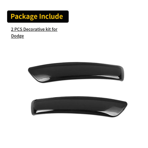 For 2011-2016 Dodge Durango Smoked Black Rearview Mirror Light Lamp Turn Signal Trim Cover
