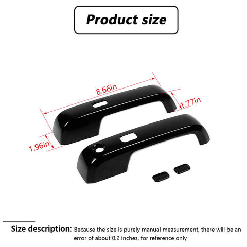 Black Door Handle Covers WITH Smartkey For Ford F150 2015-2020 Accessories | CheroCar