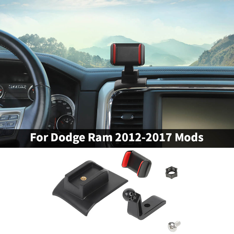For 2012-2017 Dodge RAM Center Console Dashboard Phone Mount Holder Bracket